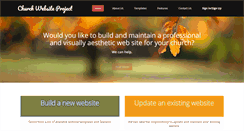 Desktop Screenshot of churchwebsiteproject.com